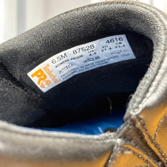 Timberland PRO Women’s Sz 6.5 Newbury Alloy Toe Work Shoes Black Leather ESD - Picture 10 of 11